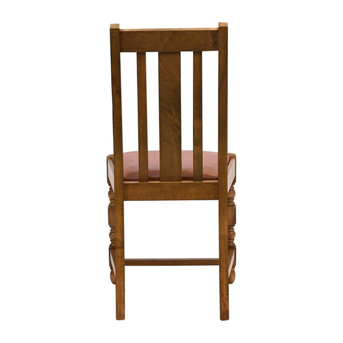 Thame Dining Chair in Weathered Oak with Bison Tan Seat (6 Pack) Everyday
