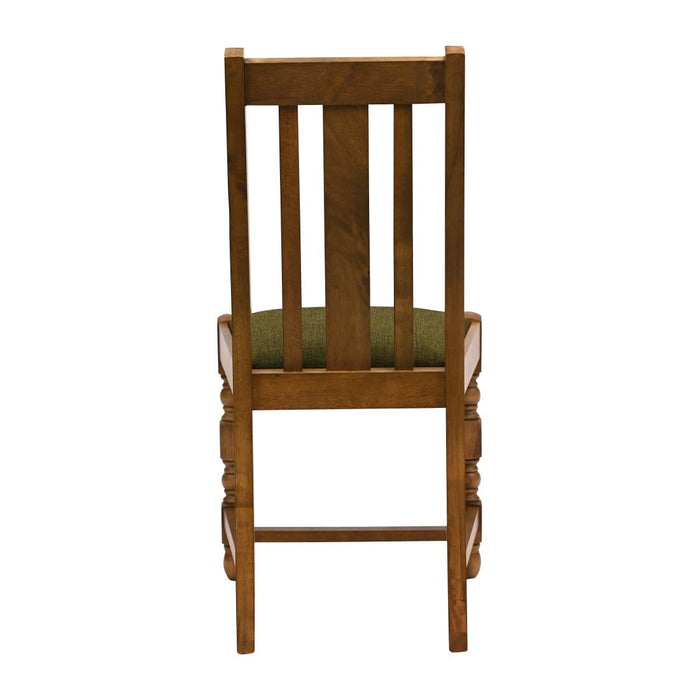 Thame Dining Chair in Weathered Oak with Shetland Forest Seat (6 Pack) Everyday