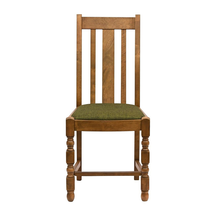 Thame Dining Chair in Weathered Oak with Shetland Forest Seat (6 Pack) Everyday
