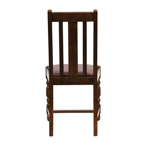 Thame Dining Chair in Vintage Wood with Bison Espresso Seat (6 Pack) Everyday