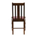 Thame Dining Chair in Vintage Wood with Bison Bordeaux Seat (6 Pack) Everyday