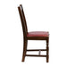 Thame Dining Chair in Vintage Wood with Bison Bordeaux Seat (6 Pack) Everyday
