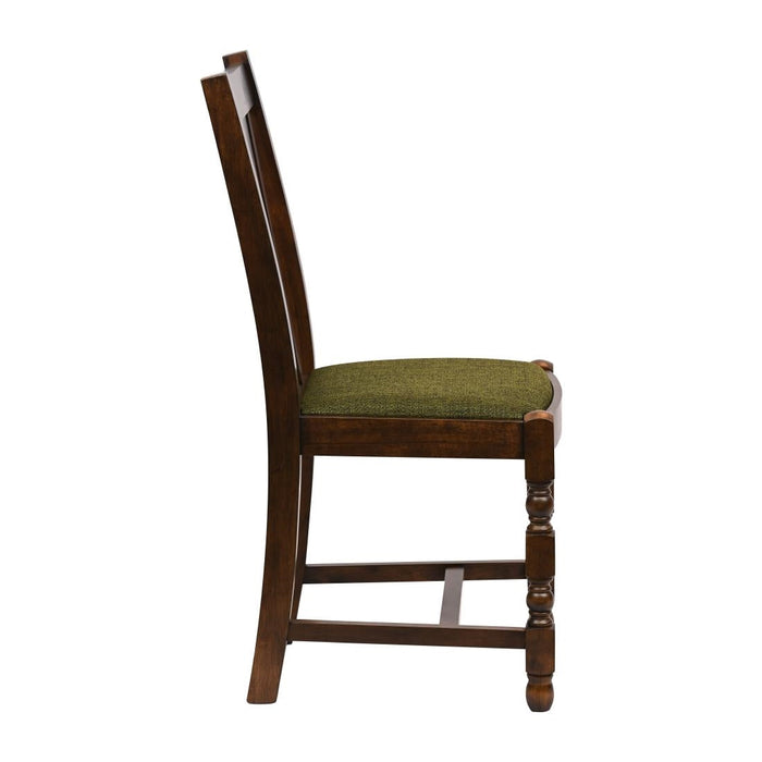 Thame Dining Chair in Vintage Wood with Shetland Forest Seat (6 Pack) Everyday