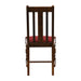 Thame Dining Chair in Vintage Wood with Shetland Scarlett Seat (6 Pack) Everyday
