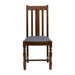 Thame Dining Chair in Vintage Wood with Shetland Sea Seat (6 Pack) Everyday