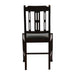Lattice Back Dining Chair in Dark Walnut with Bison Cedar Seat (6 Pack) Everyday