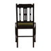Lattice Back Dining Chair in Dark Walnut with Shetland Forest Seat (6 Pack) Everyday