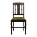 Lattice Back Dining Chair in Dark Walnut with Shetland Forest Seat (6 Pack) Everyday