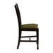 Lattice Back Dining Chair in Dark Walnut with Shetland Forest Seat (6 Pack) Everyday
