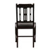 Lattice Back Dining Chair in Dark Walnut with Shetland Smoke Seat (6 Pack) Everyday