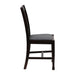 Lattice Back Dining Chair in Dark Walnut with Shetland Sea Seat (6 Pack) Everyday