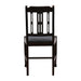 Lattice Back Dining Chair in Dark Walnut with Shetland Sea Seat (6 Pack) Everyday