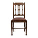Lattice Back Dining Chair in Vintage Wood with Bison Espresso Seat (6 Pack) Everyday