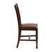 Lattice Back Dining Chair in Vintage Wood with Bison Espresso Seat (6 Pack) Everyday