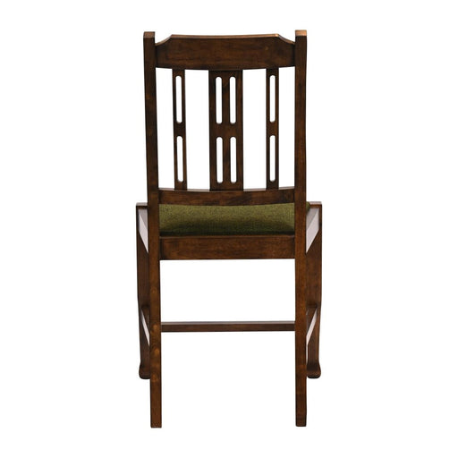 Lattice Back Dining Chair in Vintage Wood with Shetland Forest Seat (6 Pack) Everyday