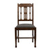 Lattice Back Dining Chair in Vintage Wood with Shetland Smoke Seat (6 Pack) Everyday