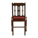 Lattice Back Dining Chair in Vintage Wood with Shetland Scarlett Seat (6 Pack) Everyday