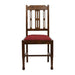 Lattice Back Dining Chair in Vintage Wood with Shetland Scarlett Seat (6 Pack) Everyday