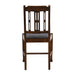 Lattice Back Dining Chair in Vintage Wood with Shetland Sea Seat (6 Pack) Everyday