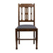 Lattice Back Dining Chair in Vintage Wood with Shetland Sea Seat (6 Pack) Everyday