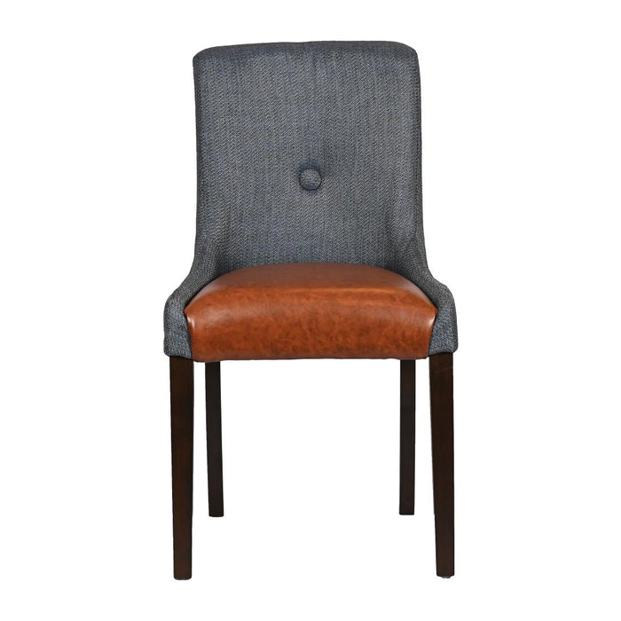 Bath Walnut Dining Chair with Sea Back & Tan Seat (6 Pack) Everyday