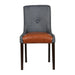 Bath Walnut Dining Chair with Sea Back & Tan Seat (6 Pack) Everyday