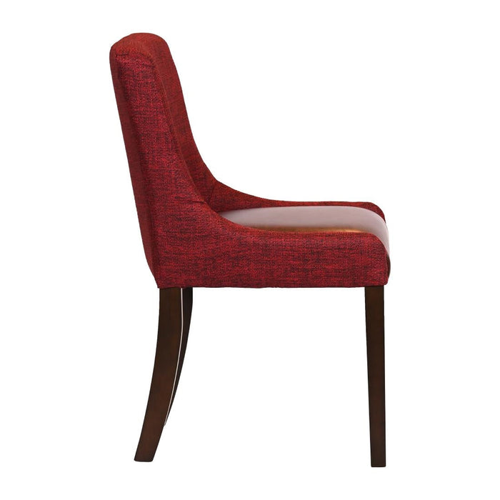 Bath Walnut Dining Chair with Scarlett Back & Espresso Seat (6 Pack) Everyday