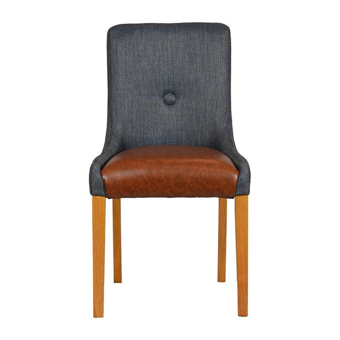 Bath Soft Oak Dining Chair with Sea Back & Tan Seat (6 Pack) Everyday
