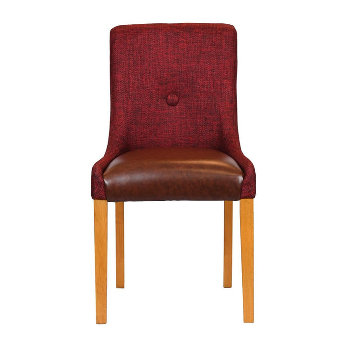 Bath Soft Oak Dining Chair with Scarlett Back & Espresso Seat (6 Pack) Everyday