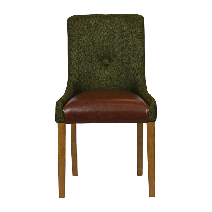 Bath Weathered Oak Dining Chair with Forest Back & Espresso Seat (6 Pack) Everyday