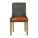 Bath Weathered Oak Dining Chair with Smoke Back & Tan Seat (6 Pack) Everyday