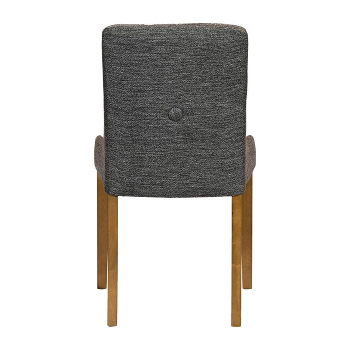 Bath Weathered Oak Dining Chair with Smoke Back & Tan Seat (6 Pack) Everyday