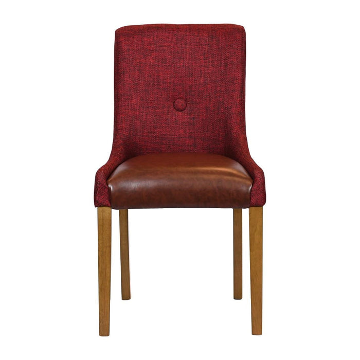 Bath Weathered Oak Dining Chair with Scarlett Back & Espresso Seat (6 Pack) Everyday