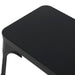 Bolero Bistro Metal Benches Black 1000mm (2 Pack) Bolero