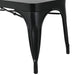 Bolero Bistro Metal Benches Black 1000mm (2 Pack) Bolero
