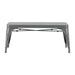 Bolero Bistro Metal Benches Gunmetal 1000mm (2 Pack) Bolero