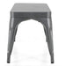 Bolero Bistro Metal Benches Gunmetal 1000mm (2 Pack) Bolero
