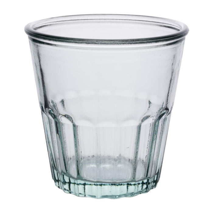 Olympia Recycled Glass Fluted Rocks Tumblers 250ml (6 Pack) Olympia