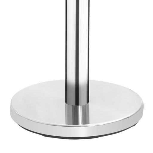 Bolero Polished Stainless Steel Black Strap Barriers 3m (2 Pack) Bolero