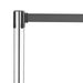 Bolero Polished Stainless Steel Black Strap Barriers 3m (2 Pack) Bolero