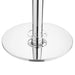 Bolero Flat Base Barrier Banner Posts Polished Stainless Steel (2 Pack) Bolero