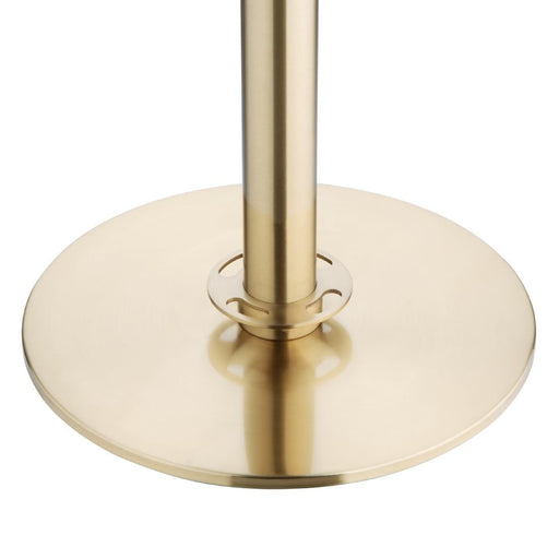 Bolero Flat Base Barrier Banner Posts Brushed Brass (2 Pack) Bolero