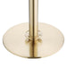 Bolero Flat Base Barrier Banner Posts Brushed Brass (2 Pack) Bolero