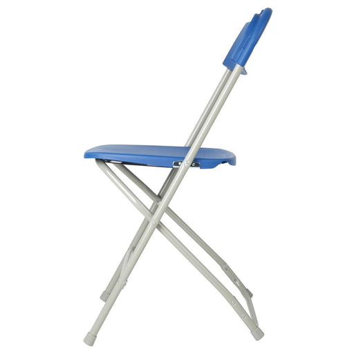 Bolero Folding Polypropylene Chairs Blue (10 Pack) Bolero