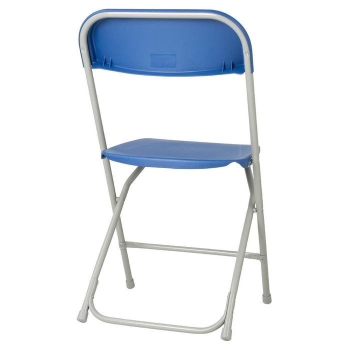 Bolero Folding Polypropylene Chairs Blue (10 Pack) Bolero