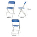 Bolero Folding Polypropylene Chairs Blue (10 Pack) Bolero