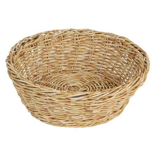 Olympia Polywicker Round Basket Light Brown 220mm Olympia