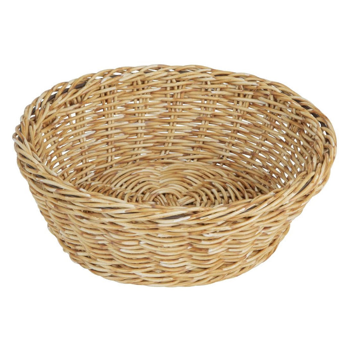 Olympia Polywicker Round Basket Light Brown 220mm Olympia
