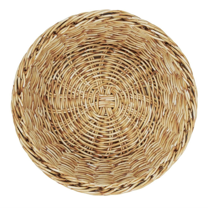 Olympia Polywicker Round Basket Light Brown 220mm Olympia