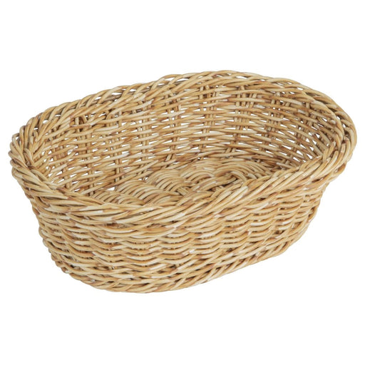 Olympia Polywicker Oval Basket Light Brown 240x170mm Olympia